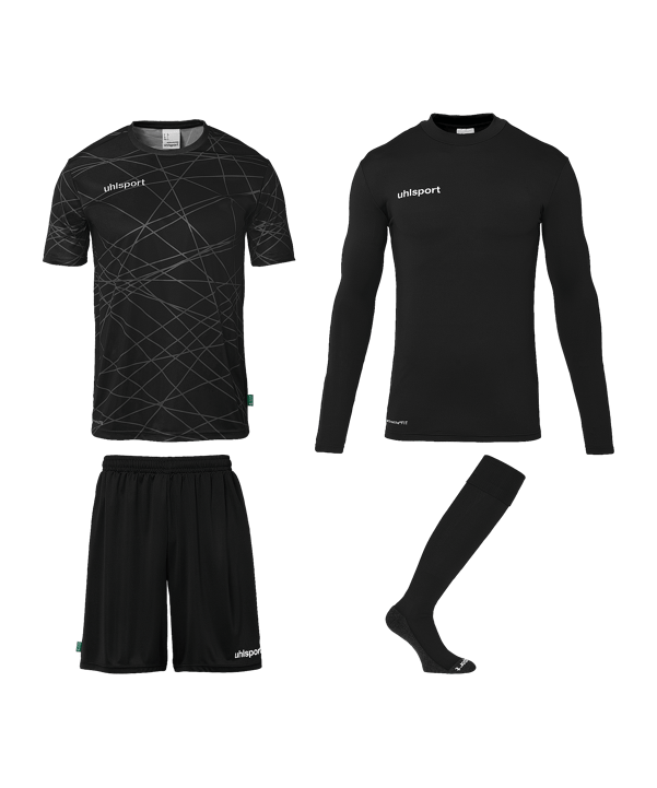 uhlsport Trikot Set Kids Schwarz F001 - schwarz