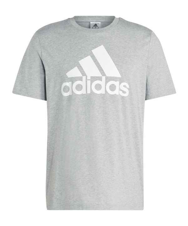 adidas Essentials Single Jersey Big Logo Tee Grey - grau