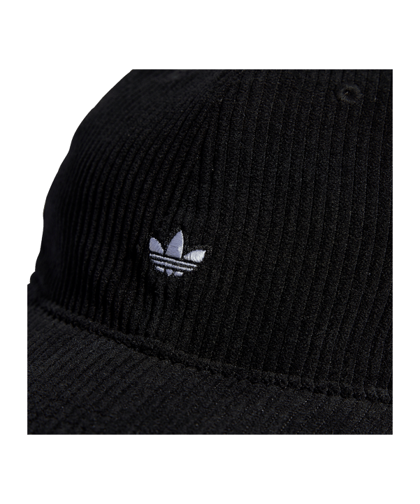adidas Corduroy Baseball Cap Schwarz - schwarz