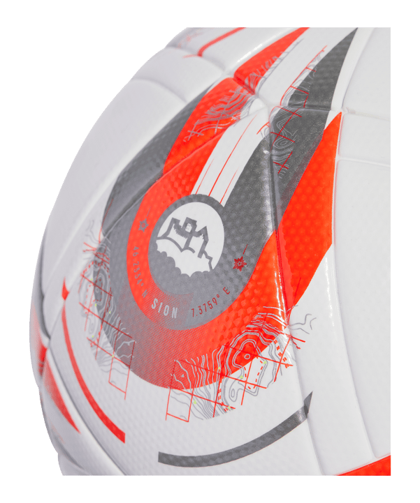 adidas League Final Trainingsball EM 2025 Weiß - weiss