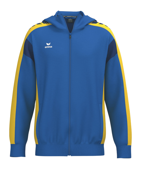 Erima Celebrate 125 Kapuzenjacke Kids Blau Fnewroyalgelb - blau