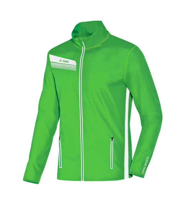 JAKO Athletico Jacke Running Grün Weiss F22 - gruen