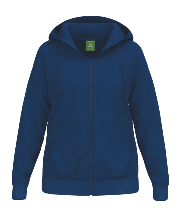 Erima TS Kapuzenjacke Damen Blau - blau