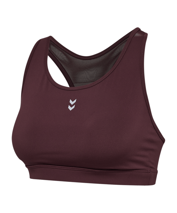 Hummel Pulse Medium Support Sport-BH Damen Braun F8016 - braun