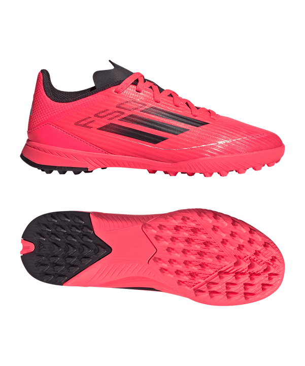 adidas F50 League TF Kids Vivid Horizon Pink Schwarz - rosa