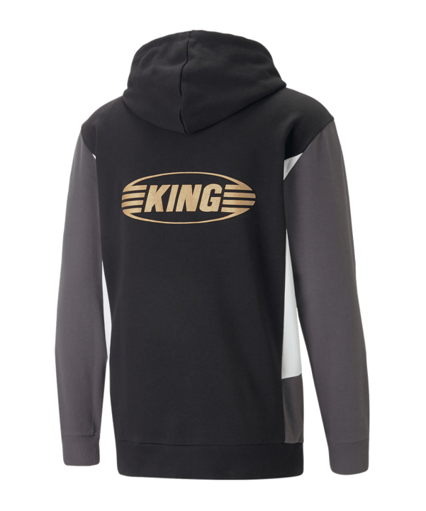 PUMA KING Top Hoody Schwarz Grau Weiss F04 - schwarz
