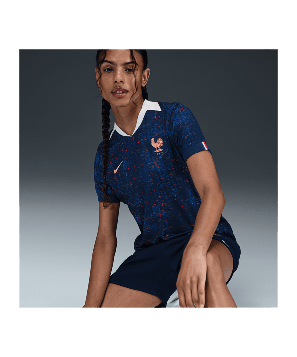 Nike FFF Frankreich Trikot Home 2025 Damen Blau F492 - blau