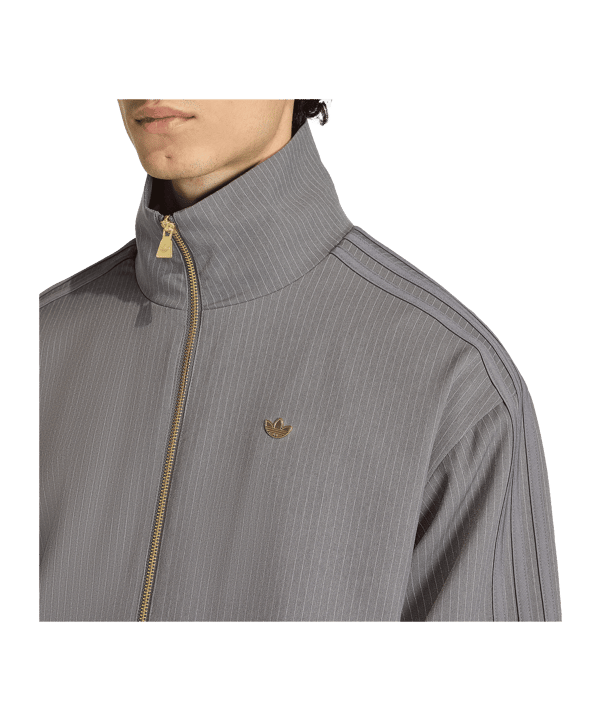 adidas Originals Firebird Pinstripes Track Jacke Grau - grau