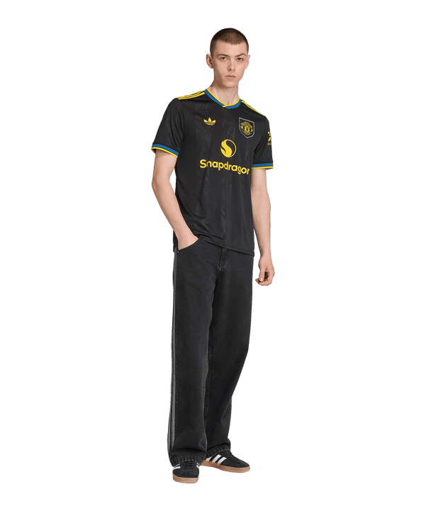 adidas Manchester United Trikot 3rd 2025/2026 Schwarz - schwarz