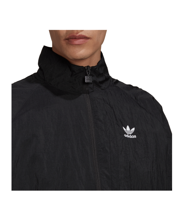 adidas Originals Woven Jacke Schwarz Weiss - schwarz