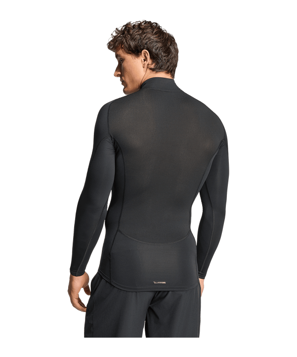 adidas Training Mockneck Manica Lunga Nero - nero