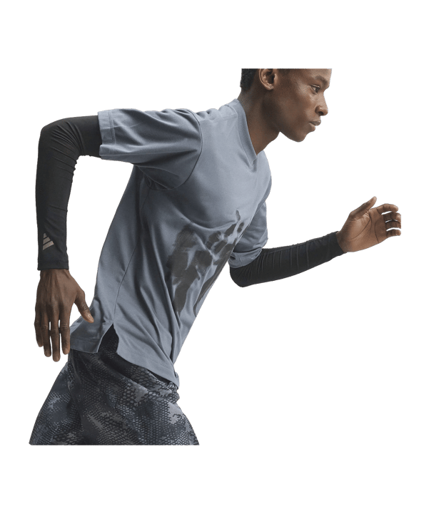 adidas ADI365 Aspyre Running T-shirt Argento - argento