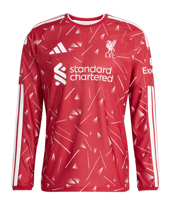adidas FC Liverpool Authentic Trikot Langarm Home 2026/2027 Rot - rot