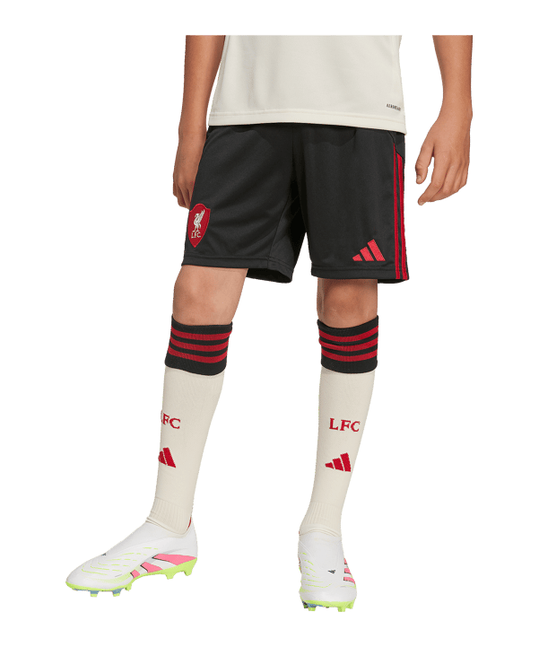 adidas FC Liverpool Short Away 2025/2026 Kids Schwarz - schwarz