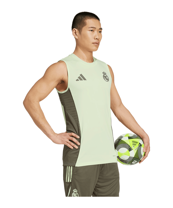 adidas Real Madrid Sleeveless Trainingsshirt Grün - gruen
