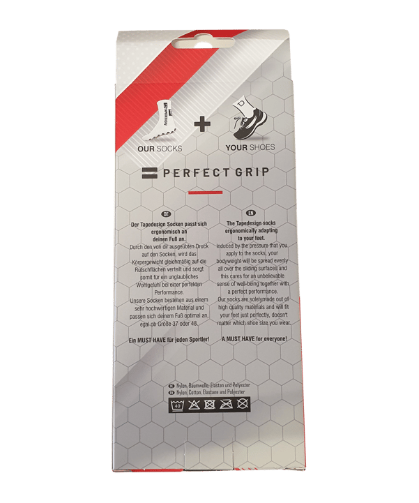 Tapedesign Gripsocks Superlight Socken Rot - rot