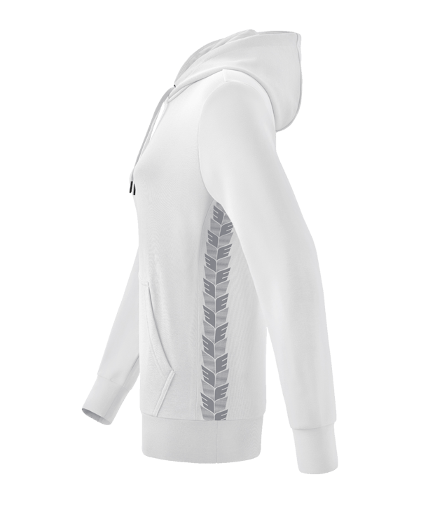Erima Team Essential Hoody Damen Weiss Grau - weiss