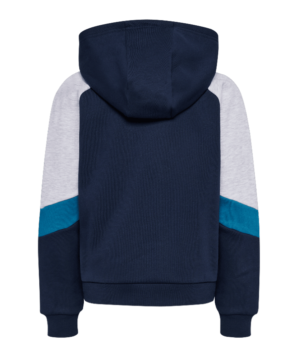 Hummel Loose Blocked Kapuzenjacke Kids Blau F7459 - blau