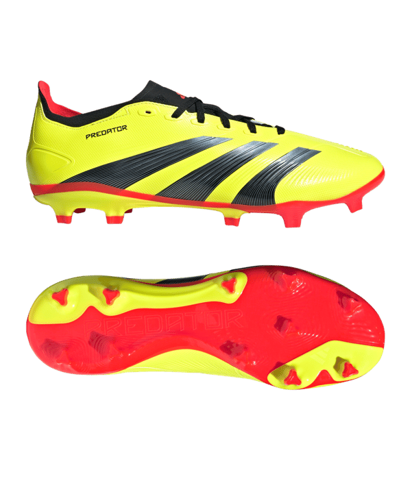 adidas Predator League FG Energy Citrus Gelb Schwarz Rot - gelb