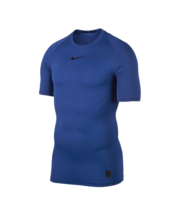 Nike Pro Compression Shortsleeve Shirt F480 - blau