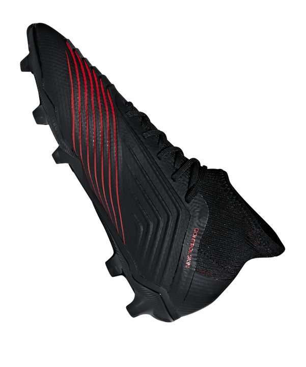 adidas Predator 19.1 FG J Kids Schwarz - schwarz
