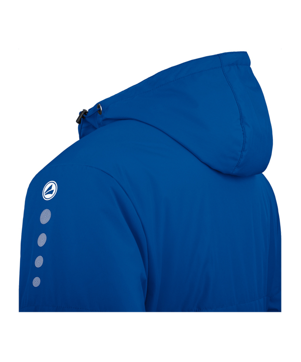 JAKO Team Coach Kapuzenjacke Kids Blau F400 - blau