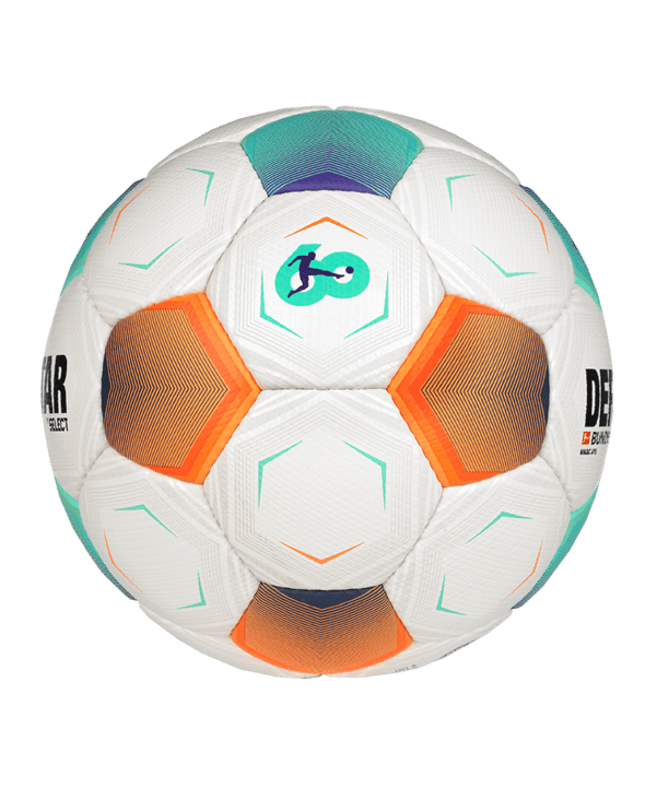 Derbystar Bundesliga Magic APS v23 Spielball 2023/2024 Weiss Türkis Orange F023 - weiss