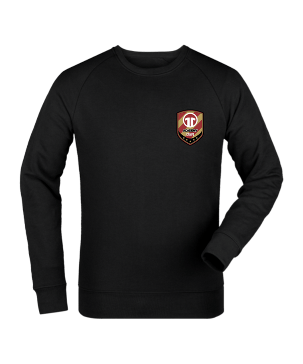 11ts Academy Sweatshirt Brustlogo Schwarz - schwarz