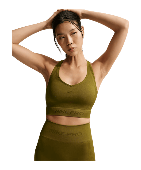 Nike Dri-Fit Seamless Débardeur Femmes Vert C368 - vert