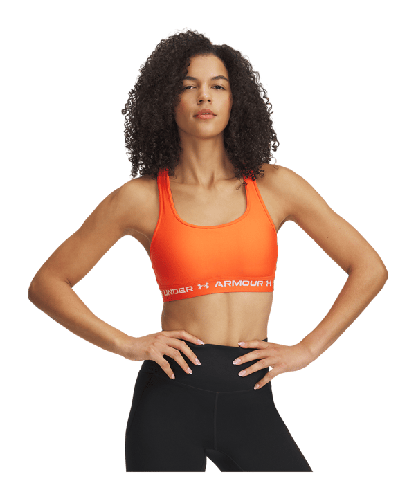 Under Armour Crossback Mid Brassière de sport Femmes Orange C847 - orange