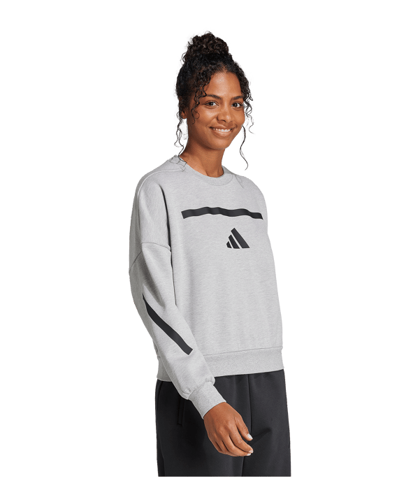 adidas Z.N.E. Sweatshirt Damen Grau - grau