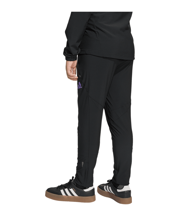 adidas Manchester United Vis Tech Travel Jogginghose Kids Schwarz - schwarz