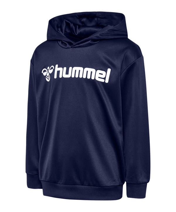 Hummel Logo Hoody Kids Blau F7026 - blau