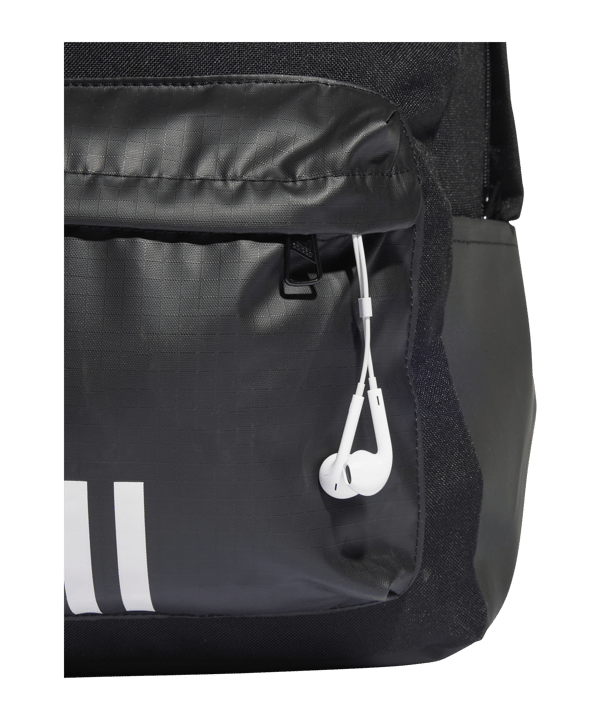 adidas Classic 3S BOS Rucksack Schwarz Weiss - schwarz