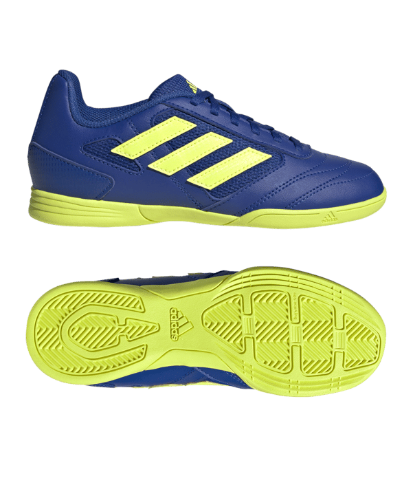 adidas Super Sala 2 Halle Kids Blau Gelb - blau