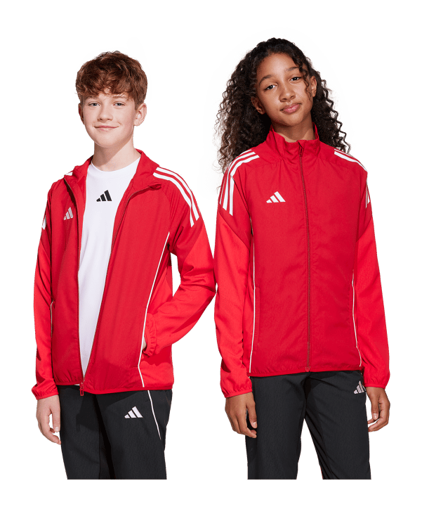 adidas Tiro 25 Competition Präsentationsjacke Kids Rot - rot