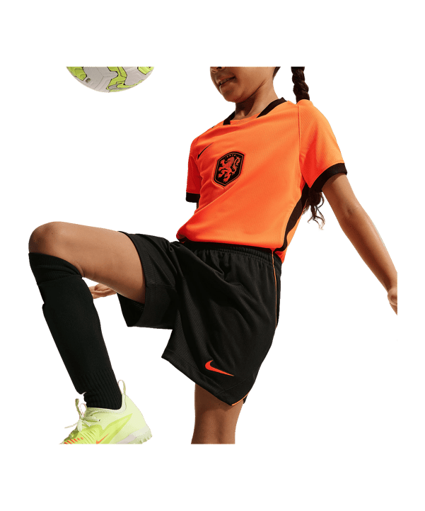 Nike KNVB Niederlande Short Home WM 2026 Kids Schwarz F010 - schwarz