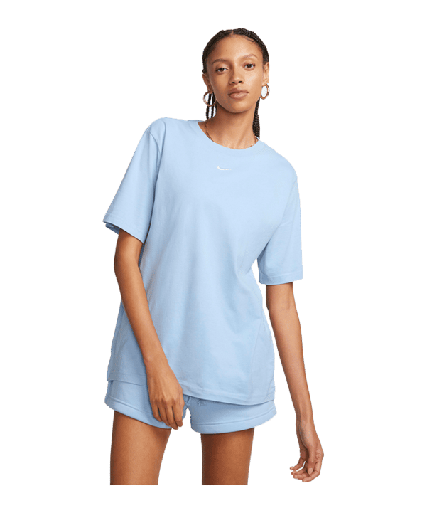 Nike T-Shirt Damen Blau Weiss F440 - blau
