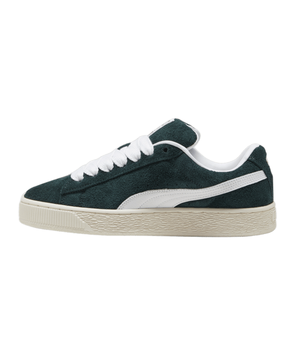 PUMA Suede XL Hairy Grün Weiss F02 - gruen