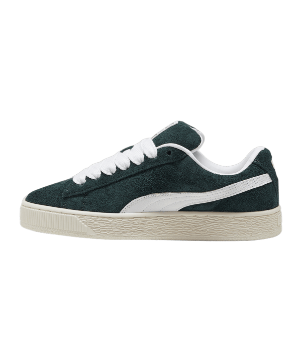 PUMA Suede XL Hairy Grün Weiss F02 - gruen