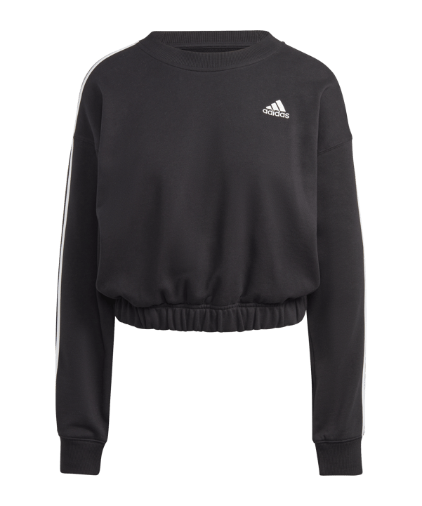 adidas Essentials Crop Sweatshirt Damen Schwarz - schwarz