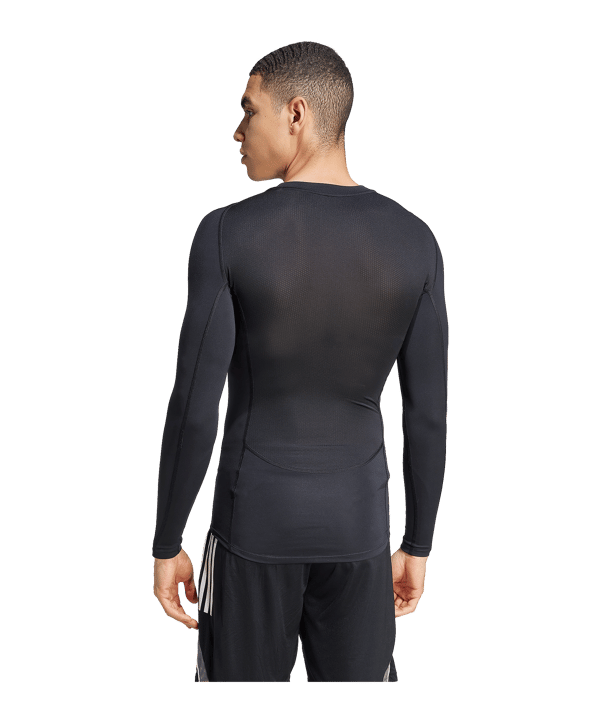adidas Techfit Longsleeve Schwarz - schwarz
