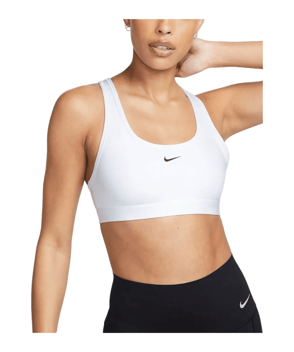 Nike Swoosh Light Support Bra Sport-BH Damen F100 Damen Weiss F100 - weiss