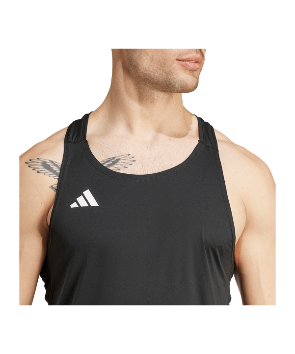 adidas Adizero Tanktop Schwarz - schwarz