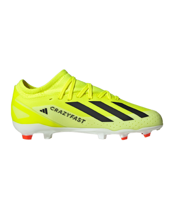 adidas X Crazyfast League FG Solar Energy  enfants jaune noir blanc - jaune