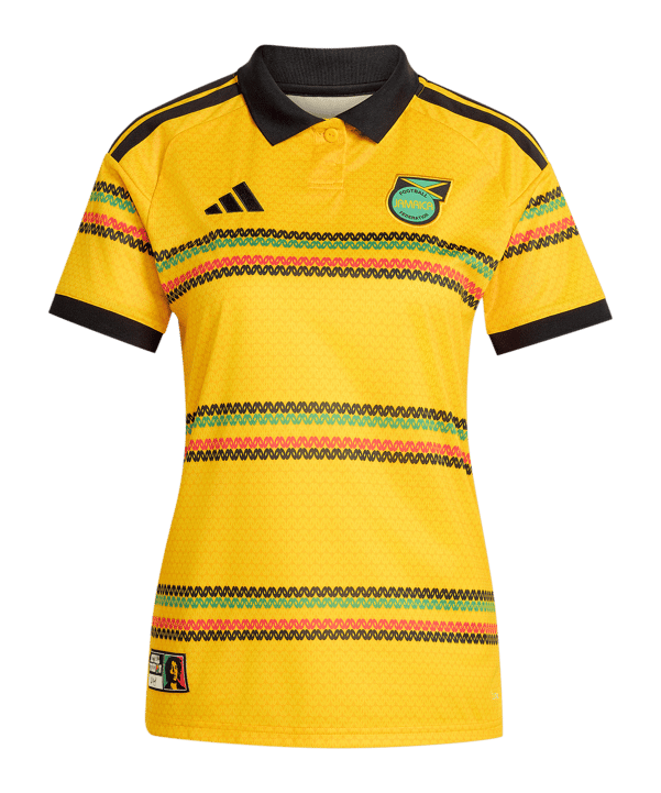 adidas Jamaica x Bob Marley Maglietta Home 2026 Donna Giallo - giallo