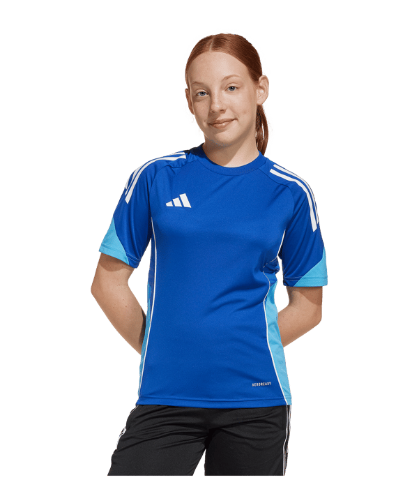 adidas Tiro 25 Competition Trainingsshirt Kids Blau - blau