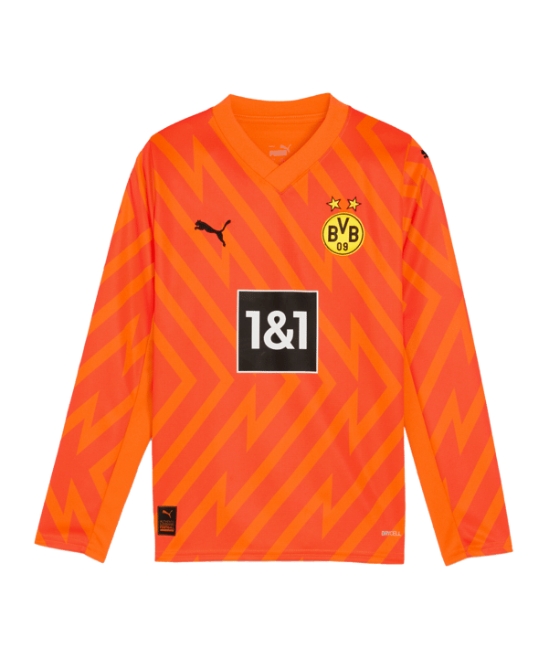 PUMA BVB Dortmund langarm TW-Trikot 2023/2024 Kids Orange F08 - orange
