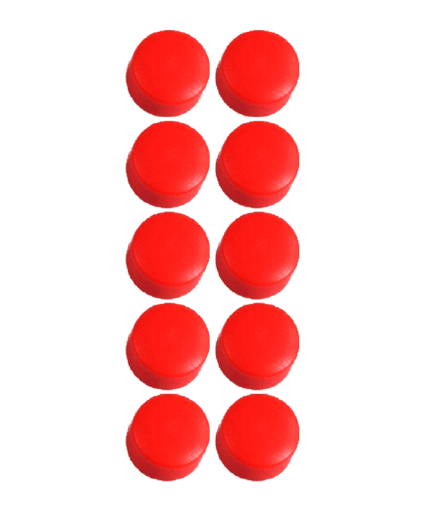 Cawila PRO Rundmagnet 10er Set 10mm Rot - rot