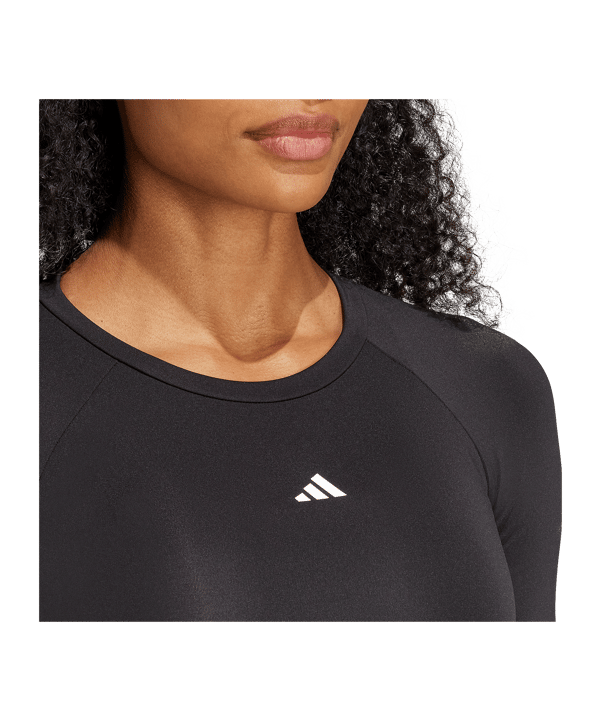 adidas TechFit Longsleeve T-Shirt Damen Schwarz - schwarz